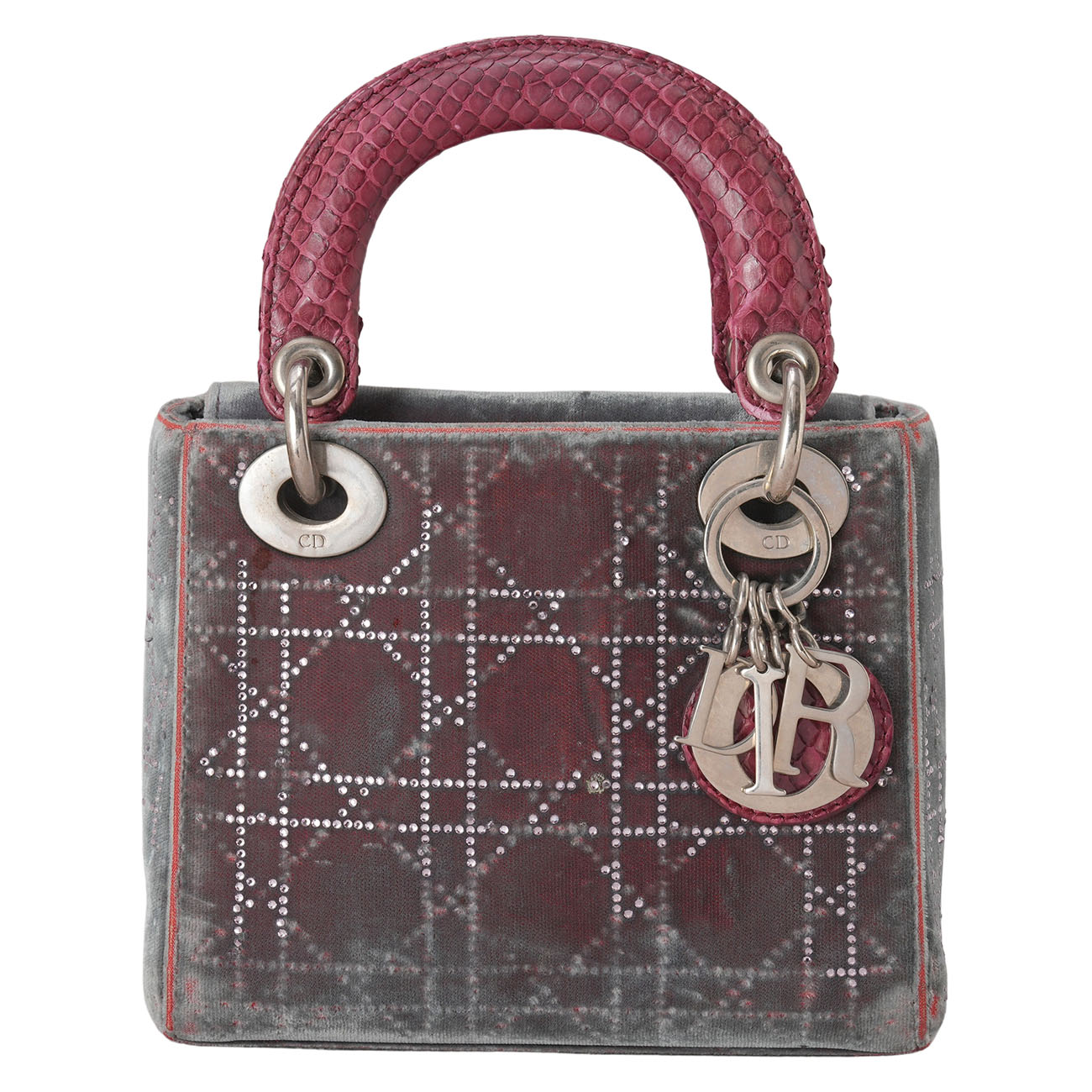 CHRISTIAN DIOR(USED)디올 벨벳 레이디디올 미니